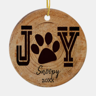 Rustic - Joy Puppy Tass Julgransprydnad Keramik