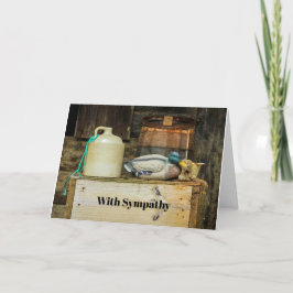 Rustic Jug Anka Decoy Photo Sympathy Kort