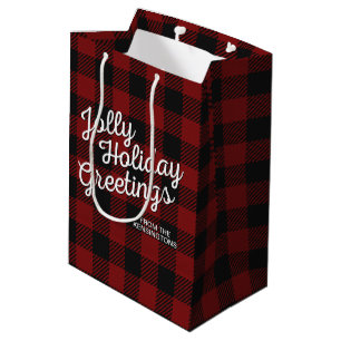 Rustic jul Buffalo Play Holiday Greetings
