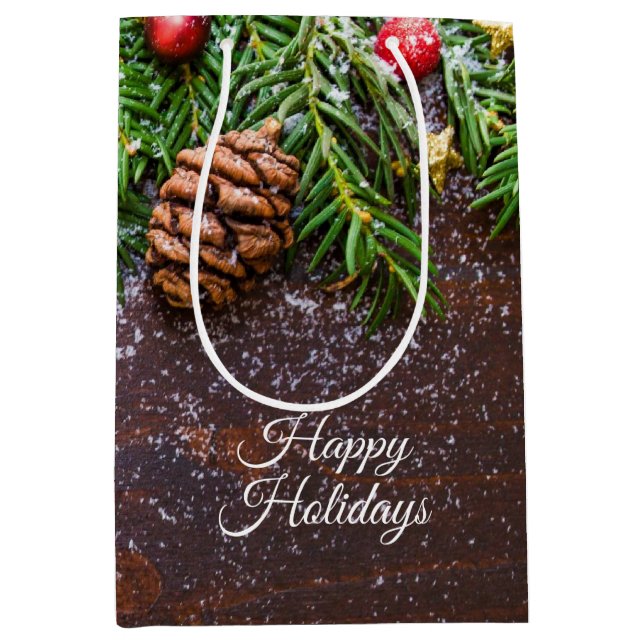 Rustic jul Gift Bag (Framsidan)