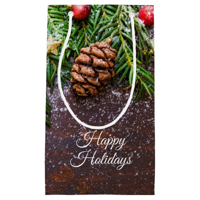 Rustic jul Gift Bag (Framsidan)