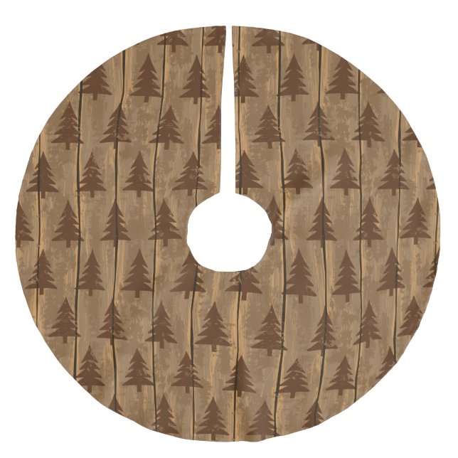 Rustic jul julgransmatta borstad polyester (Framsidan)