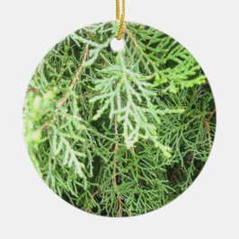 Rustic jul julgransprydnad keramik