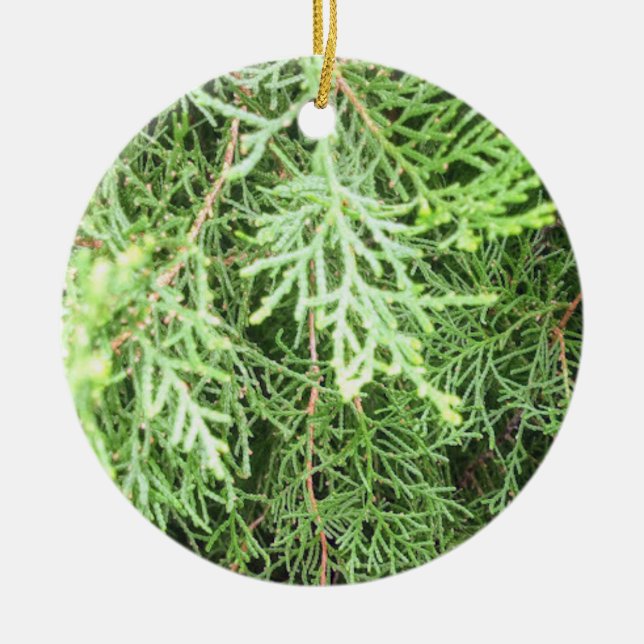 Rustic jul julgransprydnad keramik (Framsidan)