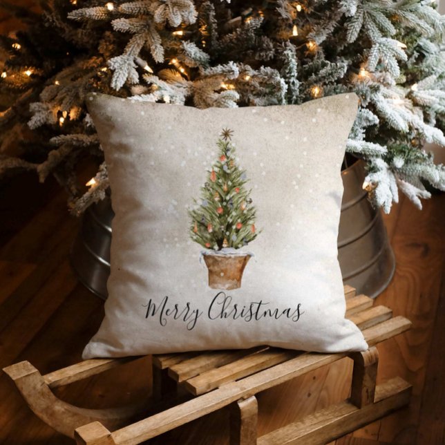 Rustic jul kudde (Skapare uppladdad)