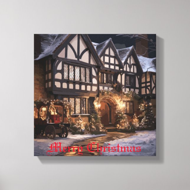 Rustic jul Magic Canvastryck (Framsida)