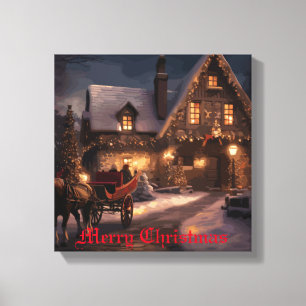 Rustic jul Magic Canvastryck
