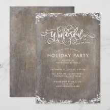 Rustic jul Party