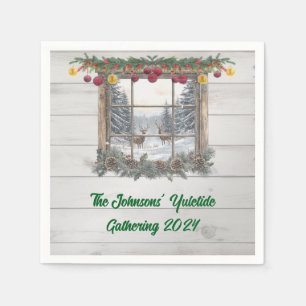 Rustic jul Party Pappersservett