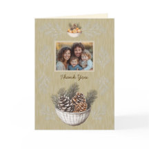 Rustic jul Photo Gräs Grenar