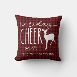 Rustic jul Red Buffalo Play Dekorativ kudde