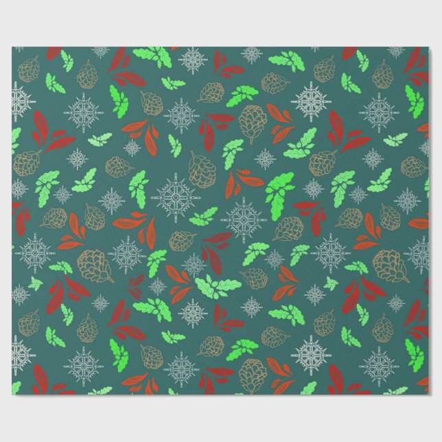 Rustic jul Vibes Presentpapper (Platt)