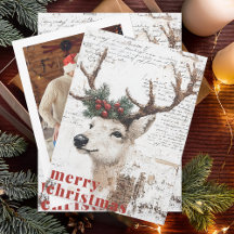 Rustic jul Winter Reindeer