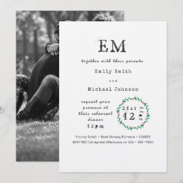 Rustic Julafton Rehearsal Inbjudningskort LÄGG TIL