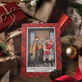 Rustic julfarmhouse Flanals Helgdag Phtoto Julkort