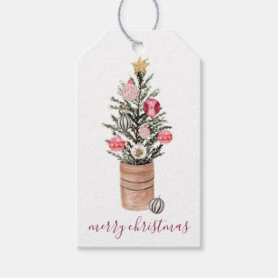 Rustic Julgran & Ornaments Gift Märkre Presentetikett