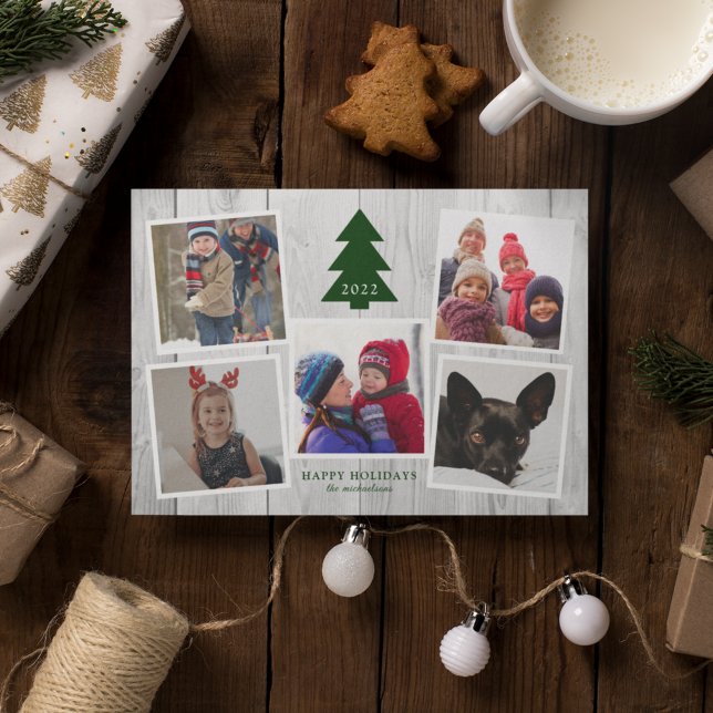 RUSTIC JULGRAN Photo Collage (Skapare uppladdad)