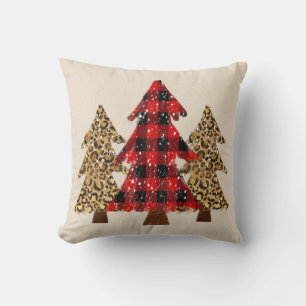 Rustic Julgran Pillow i Buffalo Play Kudde