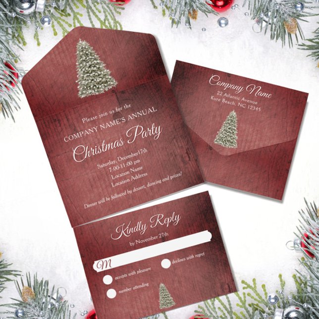 Rustic Julgran Red Company Julfest (Skapare uppladdad)