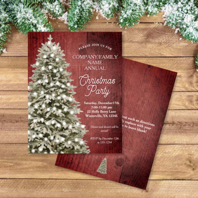 Rustic Julgran Red Julfest Budget (Skapare uppladdad)