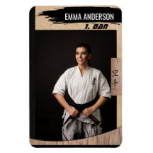 Rustic Karate Black Bälte Wood Trading Card