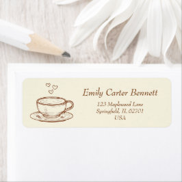 Rustic Kärlek håller på att bryta fågelstövel för Returadress Etikett