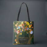 Rustic Kärlek Träd Bröllop Bridesmaid Gift Tygkasse<br><div class="desc">Färgfyllda cirklar på rustiskt träd illustrerade på anpassningsbar Bags. Unika presentartiklar från bröllop för maid of honor,  brudgummar,  budens mamma och/eller mor i gruppen. (Du hittar de bröllop-essentialer och -favörer som passar i den här butiken,  Möhippa himlen. Kontakta ujean4791@gmail.com för anpassningsbar och/eller samordning av bröllop-kontorsmaterial.)</div>