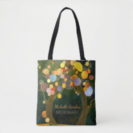 Rustic Kärlek Träd Bröllop Bridesmaid Gift Tygkasse