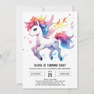Rustic Kids Horse Birthday Inbjudningar