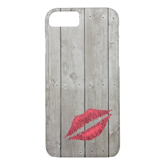 Rustic Kiss iPhone 7 Fodral Case-Mate iPhone Skal (Baksida)