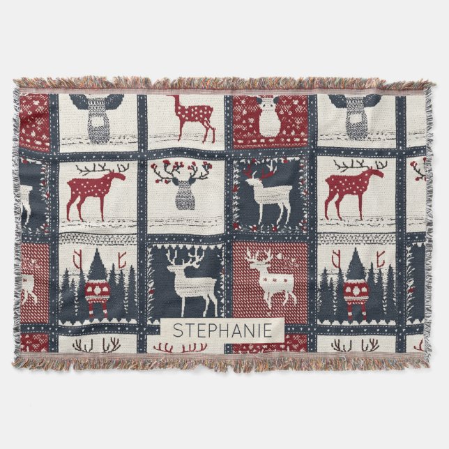 Rustic Knissions Patchwork Mönster | Nordiska Filt (Framsidan)