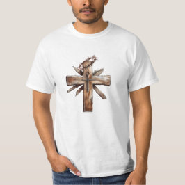 Rustic Kor med krona på torgen T Shirt