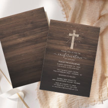 Rustic Kor Wood Religiösa Bekräftelse
