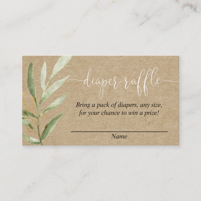 Rustic Krac-babyduschkort Tilläggskort (Framsida)