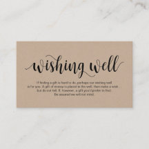 Rustic Kraft, Black Script, Bröllop Wishing well