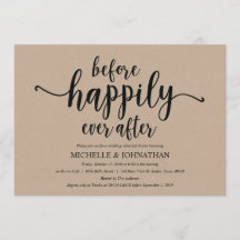 Rustic Kraft Bröllop Rehearsal Dinner Inbjudan