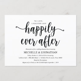 Rustic Kraft Bröllop Rehearsal Dinner Inbjudan 2