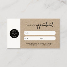 Rustic Kraft Business Nästa avtalskort