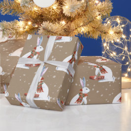 Rustic Kraft Gift Ge Arktis Hare Bunny Rabbit Presentpapper