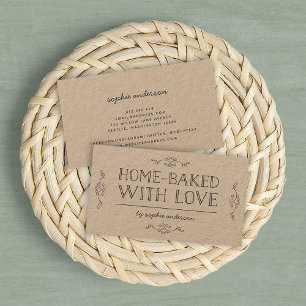 Rustic Kraft har blommat hemma med Kärlek Visitkort