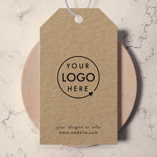 Rustic Kraft-logotyp Modern minimal verksamhet Presentetikett