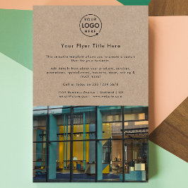 Rustic Kraft | Modern Logotyp för fotoföretag Flygblad