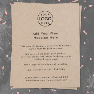 Rustic Kraft   Modern reklam för Logotyp i företag Flygblad