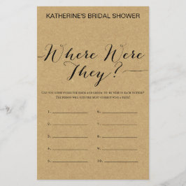 Rustic Kraft Möhippa Game PRINTED