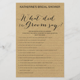 Rustic Kraft Möhippa Game PRINTED