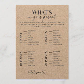 Rustic Kraft-Möhippa Whits in your Purse