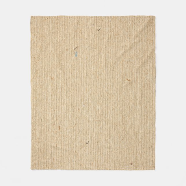 Rustic Kraft Papper: Texturerad bakgrund. Fleecefilt (Framsidan)