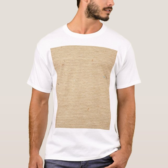 Rustic Kraft Papper: Texturerad bakgrund. T Shirt (Framsida)