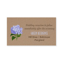 Rustic Kraft Pappra Hydrangeas Blommigt Bröllop