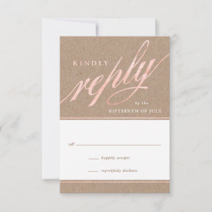 Rustic Kraft & Ro Guld-svarskort OSA Kort